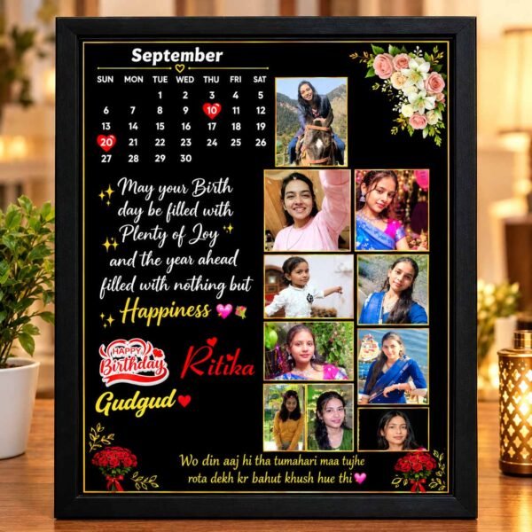 Month Photoframes for Birthday